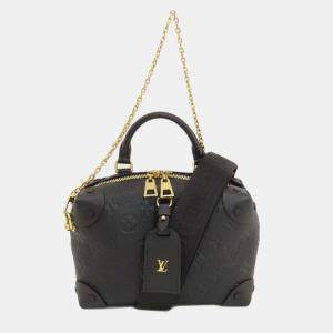 Louis Vuitton Black Monogram Empriente Leather Petite Malle Souple Shoulder Bag