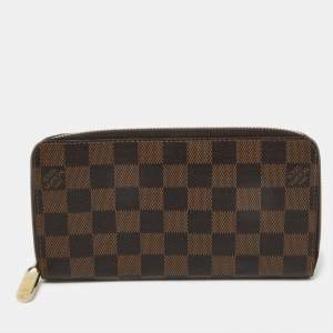 Louis Vuitton Damier Ebene Canvas Zippy Wallet