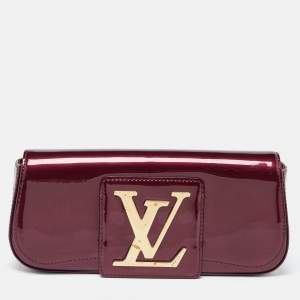 Pre Owned Louis Vuitton Rouge Fauviste Vernis Sobe Clutch