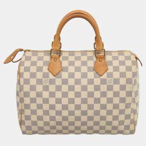 Louis Vuitton White Damier Azur Canvas Speedy 30 handbag