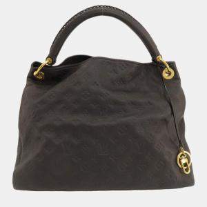 Louis Vuitton Black Monogram Empreinte Leather Artsy MM Shoulder Bag