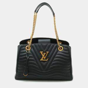 Louis Vuitton Noir Leather New Wave Chain Tote Bag