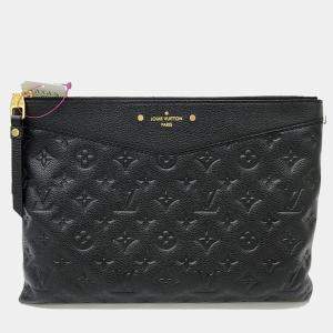 Louis Vuitton Black Monogram Empreinte Leather Daily Pouch 