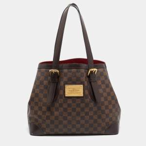 Pre Owned Louis Vuitton Damier Ebene Canvas Hampstead MM Bag