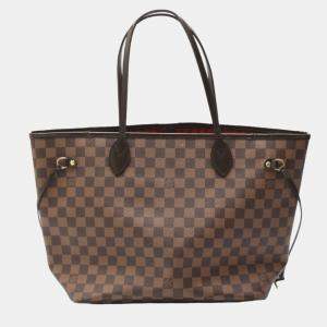 Louis Vuitton Brown Damier Ebene Canvas Neverfull MM Tote Bag