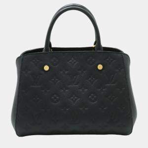 Louis Vuitton Noir Monogram Empreinte Montaigne BB Top Handle Bags