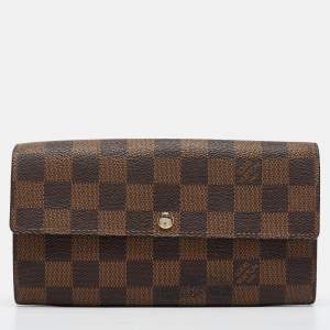 Louis Vuitton Damier Ebene Canvas Sarah Wallet