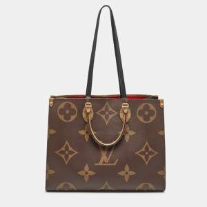 Pre Owned Louis Vuitton Reverse Monogram Giant Canvas Onthego GM Bag