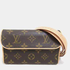 Louis Vuitton Brown Canvas Pochette Florentine Belt Bag