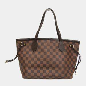 Louis Vuitton Brown Canvas PM Neverfull Tote Bag