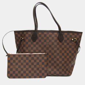 Louis Vuitton Brown Canvas MM Neverfull Tote Bag