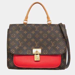 Louis Vuitton Brown/Red Monogram Marignan Shoulder Bag 