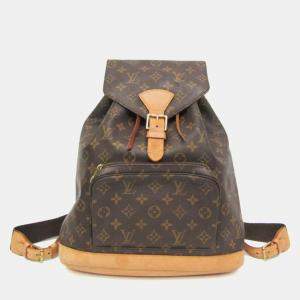 Louis Vuitton Brown Canvas Montsouris GM Backpack