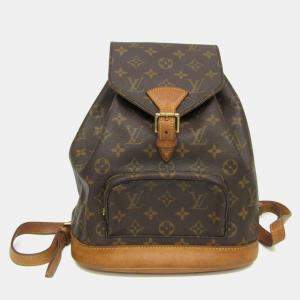 Louis Vuitton Brown Coated Canvas Monogram Montsouris MM Backpack