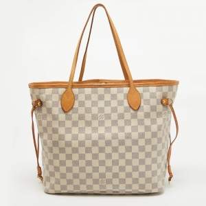 Louis Vuitton Damier Azur Canvas Neverfull MM Bag