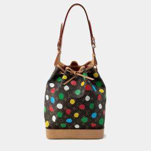 Louis Vuitton Brown Monogram Canvas Yayoi Kusama Painted Dots Noe Shoulder Bag