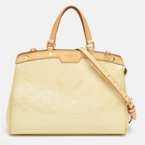 Louis Vuitton Citrine Monogram Vernis Brea MM Bag