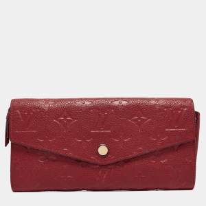 Louis Vuitton Aurore Monogram Empreinte Leather Sarah Wallet