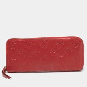 Louis Vuitton Cherry Monogram Empreinte Leather Clemence Wallet