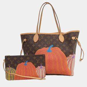 Louis Vuitton Brown Monogram Canvas Pumpkin Dots Neverfull MM Tote Bag