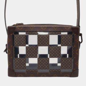 Louis Vuitton Brown PVC and Monogram Chess Camvas Soft Trunk Shoulder Bag