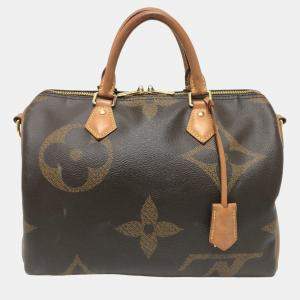 Louis Vuitton Brown Giant Monogram Reverse Canvas Speedy Bandouliere 30 Satchel