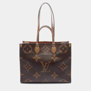 Louis Vuitton Brown Canvas OnTheGo GM Tote Bag