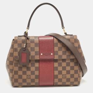Pre Owned Louis Vuitton Bordeaux Damier Ebene Canvas Bond Street Bag