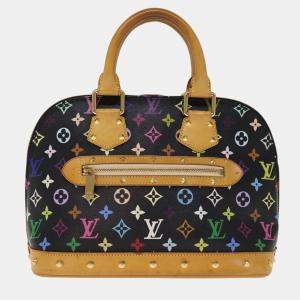 Louis Vuitton Black Monogram Multicolor Canvas Alma PM Satchel