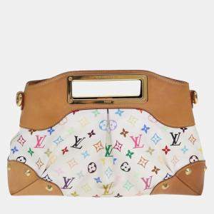 Louis Vuitton White Monogram Multicolor Canvas Judy Shoulder Bag