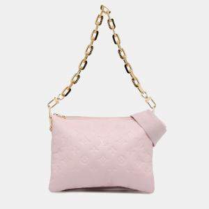 Louis Vuitton Pink Monogram Empreinte Leather Coussin PM Shoulder Bag