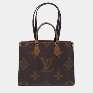 Louis Vuitton Brown Canvas MM Onthego Tote Bag