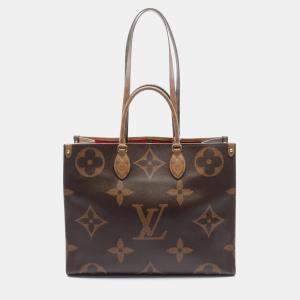 Louis Vuitton Brown Giant Monogram Canvas Onthego GM Tote Bag