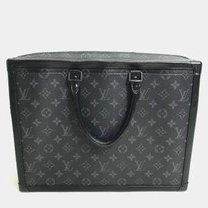 Louis Vuitton Black Monogram Eclipse Canvas Soft Trunk Briefcase Bag