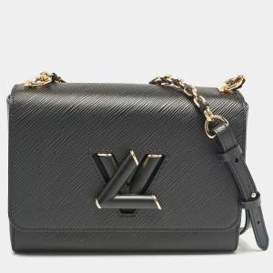 Louis Vuitton Black Epi Leather Twist MM Bag