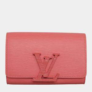 Louis Vuitton Pink Epi Leather Louise PM Clutch Bag