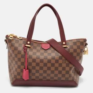 Louis Vuitton Fuchsia Damier Ebene Canvas Hyde Park Bag