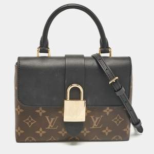 Pre Owned Louis Vuitton Black Monogram Canvas and Leather Locky BB Bag
