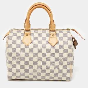 Louis Vuitton Damier Azur Canvas Speedy 25 Bag