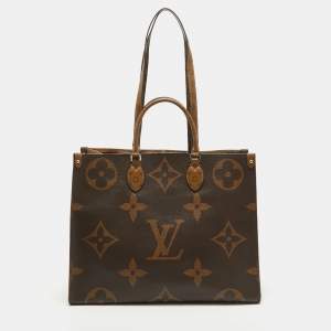 Pre Owned Louis Vuitton Reverse Monogram Giant Canvas Onthego GM Bag