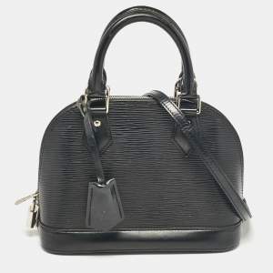 Pre Owned Louis Vuitton Black Epi Leather Alma BB Bag