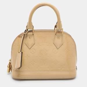 Louis Vuitton Beige Monogram Vernis Leather Alma BB Bag