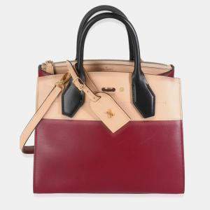 Louis Vuitton Beige Bordeaux Calfskin City Steamer PM Bag