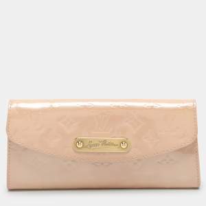 Louis Vuitton Beige Monogram Vernis Leather Sunset Boulevard Clutch