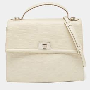 Louis Vuitton Ivory Epi Leather Sevigne GM Bag