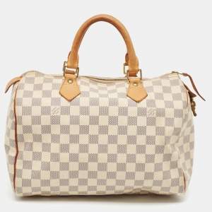 Louis Vuitton Damier Azure Canvas Speedy 30 Bag