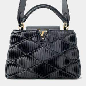 Louis Vuitton Black Quilted Leather Capucines BB Bag