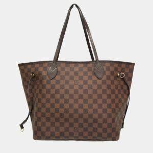 Louis Vuitton Brown Canvas MM Neverfull Tote Bag