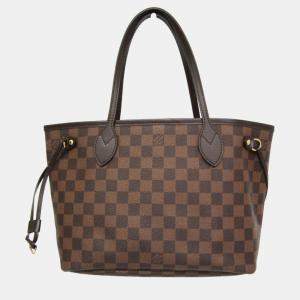 Louis Vuitton Brown Canvas PM Neverfull Tote Bag