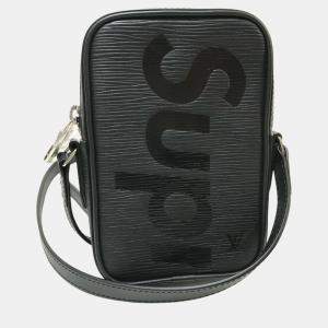 Louis Vuitton Noir Black Epi Leather Pochette Danube PPM Supreme Bag